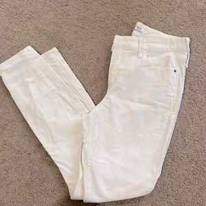 Corduroy white skinny pants- size 10 but fit like an 8